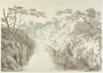 Paisaje con cascada, c.1796